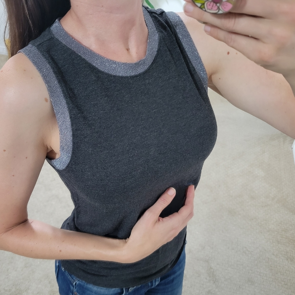 Banana Republic Metallic Trim Top